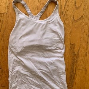 Lululemon white workout racer back top